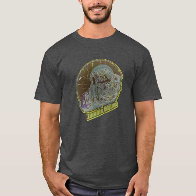 T-shirts Zombie Walrus Original-Distress G (Frente)