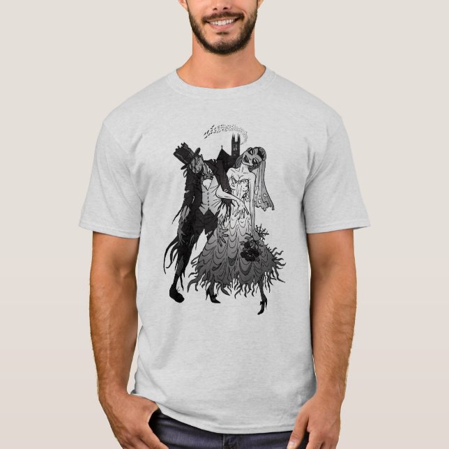 T-shirts Zombie Wedding (Frente)