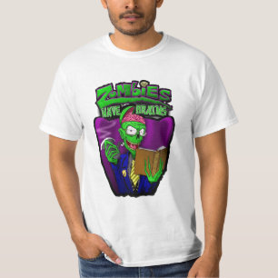 T-shirts Zombies tem cérebros