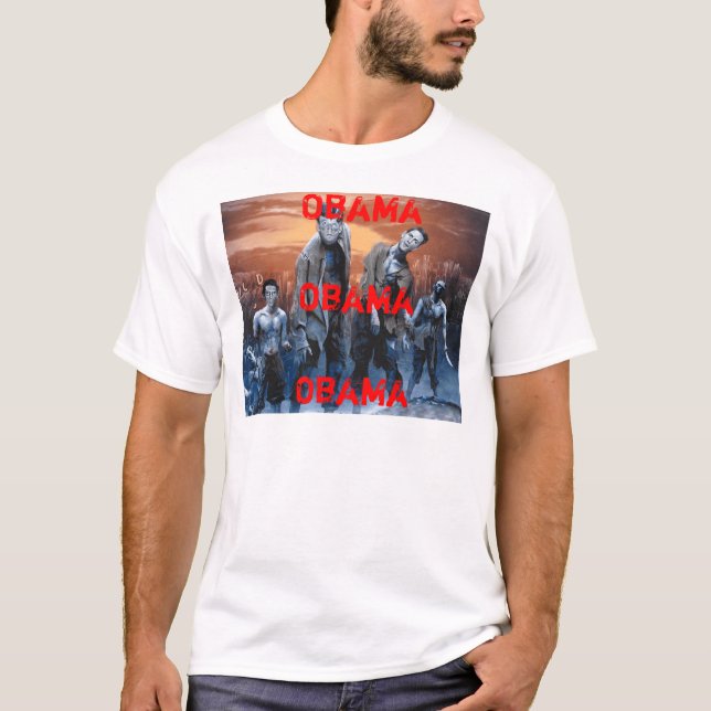 T-shirts Zombis para Obama (Frente)