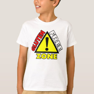 T-shirts Zona Livre de Glúten (doença celíaca - alergia ao 