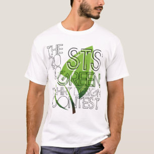 T verde da competição de Desgin do t-shirt do ST