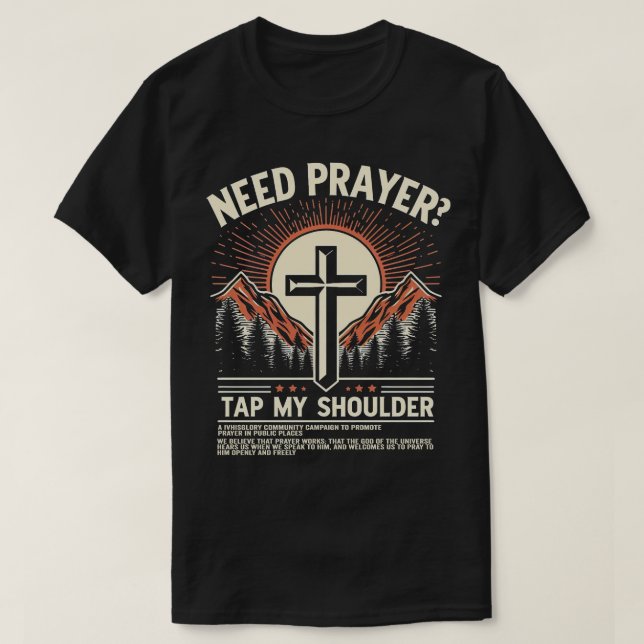 TA65 Precisa De Oração Bata Na Minha Camisa De Omb (Frente do Design)