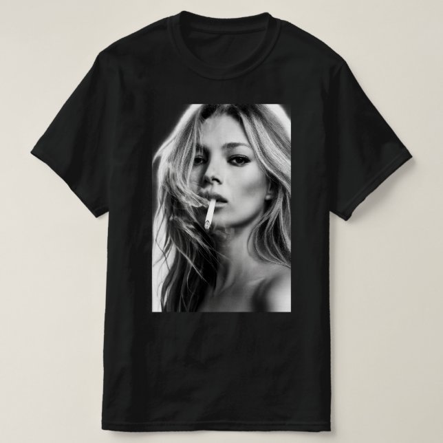 Tabagismo Kate Iconic Pose Clássica T-Shirt (Frente do Design)