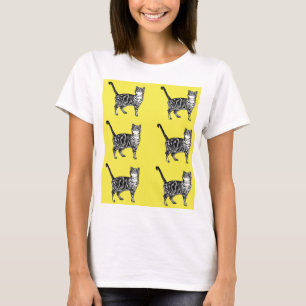 Tabby Cat cats pintas listradas fofinhas T-Shirt