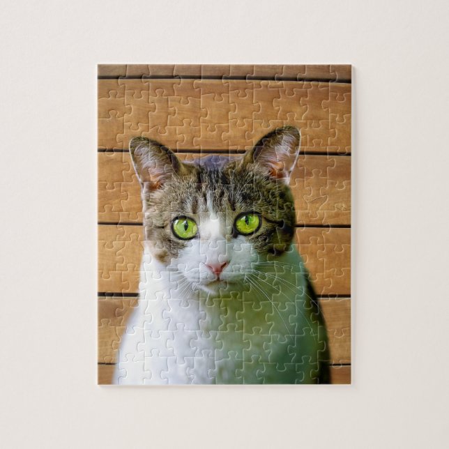 TABBY CAT JIGSAW QUEBRA-CABEÇA (Vertical)