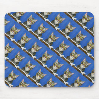 Tabby cat pattern Mousepad