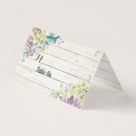 Tabela de Casamento Número Escort Suculenta Madeir