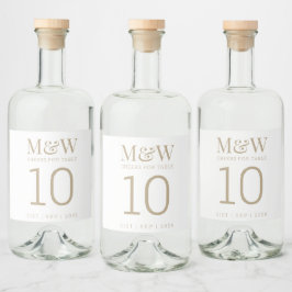 Tabela Número Casamento Dourado Monograma Branco