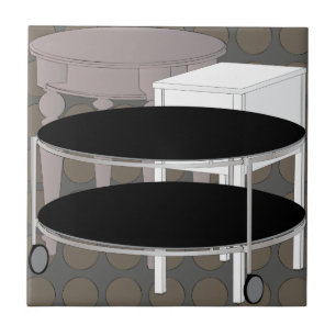 Tabelas de Mobiliário Ikea Azulejo castanho