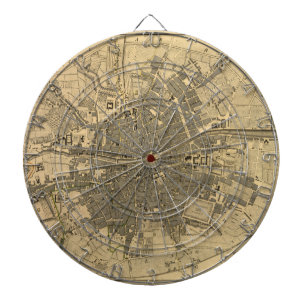 Tabla Dardos 1797 Mapa da Irlanda de Dublin