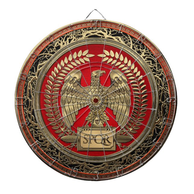 Tabla Dardos [200] Águia Imperial Romana Dourada (Frente)