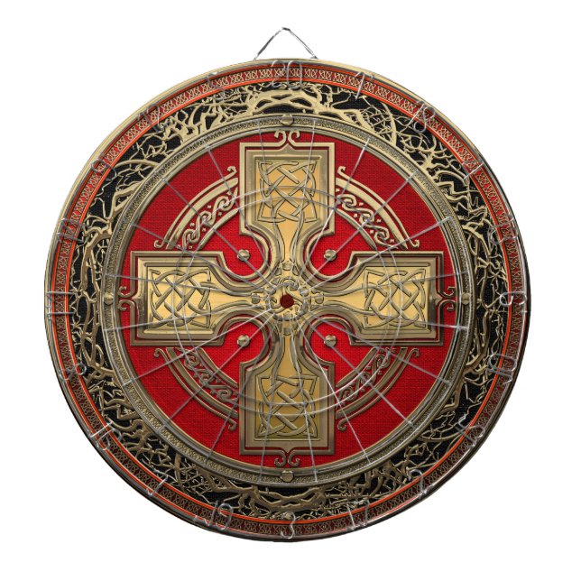 Tabla Dardos [200] Antigos Nó Dourado Celta Sagrado (Frente)