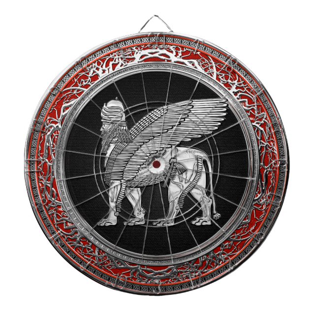 Tabla Dardos [200] Leão Assírio - Silver Lamaçu (Frente)