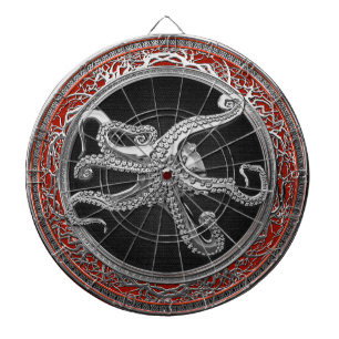 Tabla Dardos [200] Octopus Silver Sagrado em Postura Defensiva