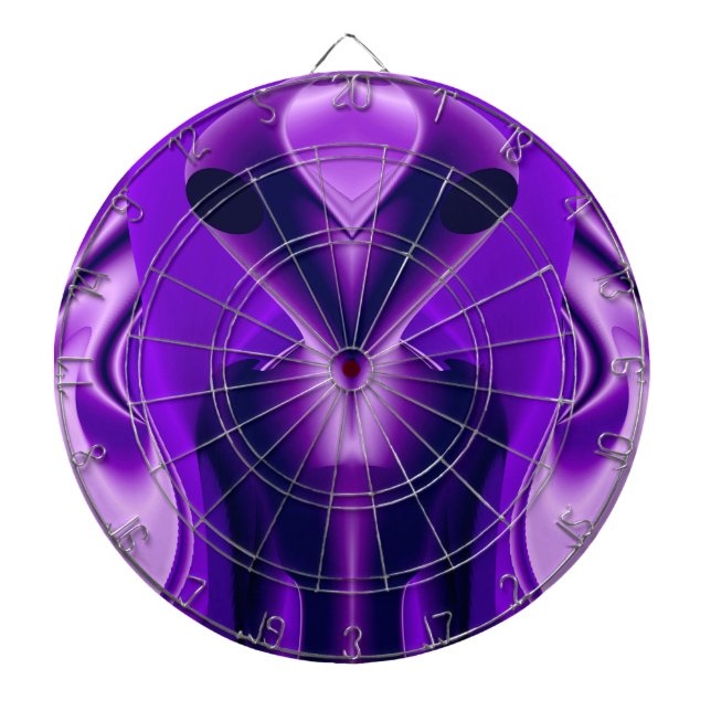 Tabla Dardos 3D Sonhos Roxos Arco-Íris, Alienígena (Frente)