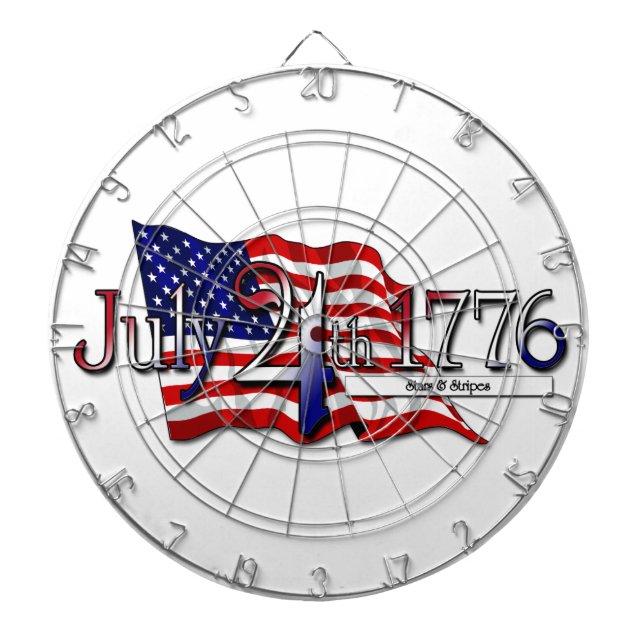 Tabla Dardos 4 de julho de 1776 Estrelas e Stripes (Frente)
