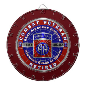 Tabla Dardos 82ª Divisão Aerotransportada Veterano Aposentado