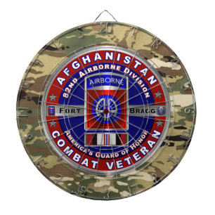 Tabla Dardos 82ª Divisão Aerotransportada Veterano do Afeganist