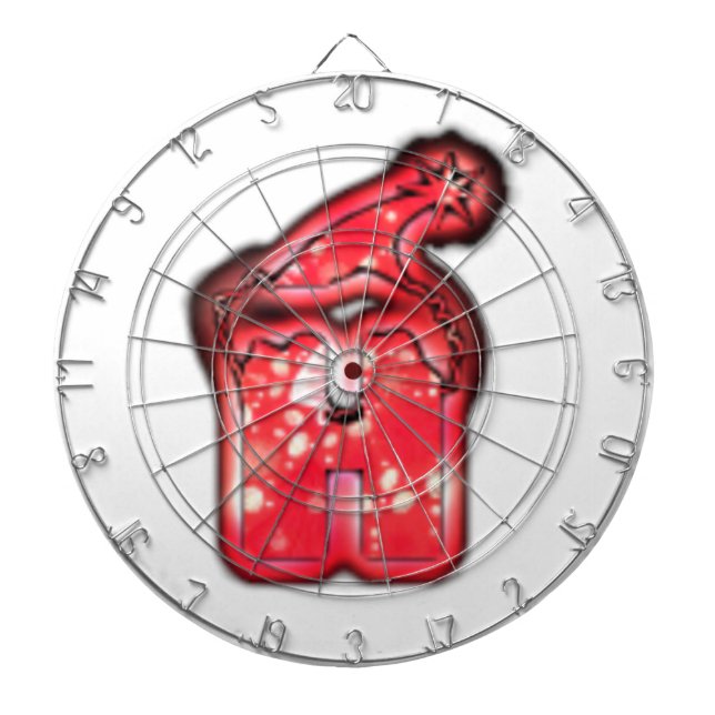 Tabla Dardos A Coleção Moderna de Santa Hat. (Frente)