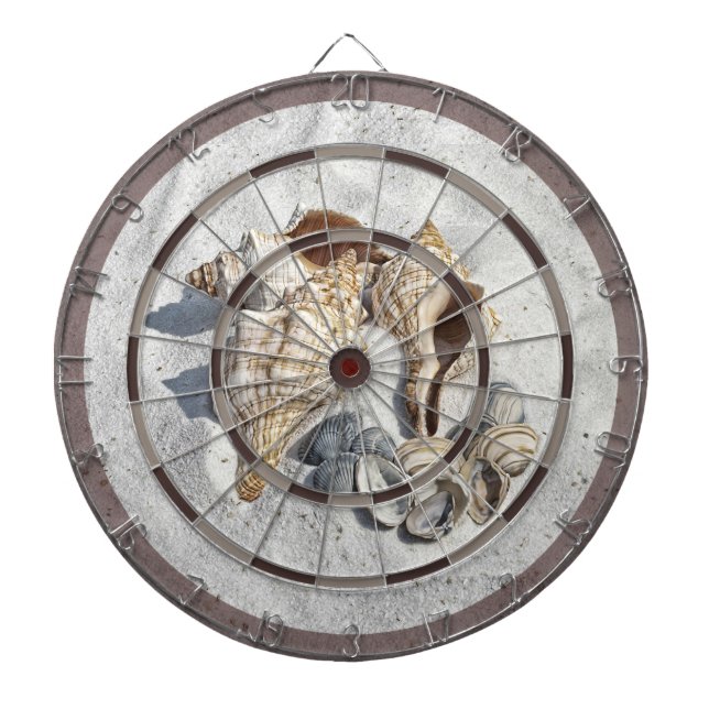 Tabla Dardos A Collection of Seashells on Sand Dart Board (Frente)