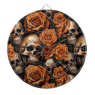 Tabla Dardos A Design 9 da Série Skull e Rosa