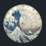 Tabla Dardos A onda do Excelente de Kanagawa Ukiyo-e Japonês<br><div class="desc">Esta arte icônica de Katsushika Hokusai é uma de suas obras mais famosas, e sua popularidade global continua crescendo. A trabalho de arte representa dois barcos cheios de marinheiros japoneses diante da imensa onda de Excelentes. A onda parece estar prestes a engolir os barcos por completo, ameaçando consumir os marinheiros....</div>