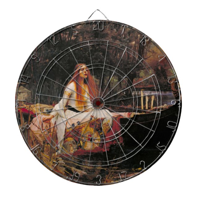 Tabla Dardos A Senhora de Shalott (Beleza Medieval) (Frente)