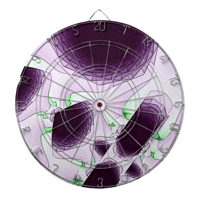 Tabla Dardos À sombra da cor Violeta (Frente)