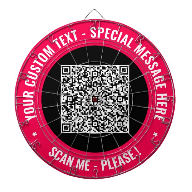 Tabla Dardos A sua placa de texto personalizada do código QR es (Frente)
