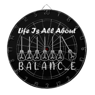 Tabla Dardos A vida é toda sobre inspiração motivacional de equ