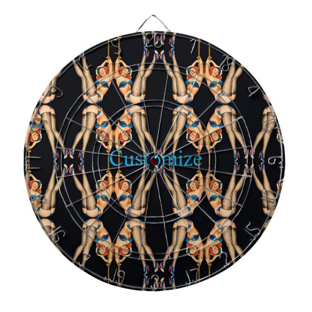 Tabla Dardos A Vintage Acrobatic Pinups Thunder_Cove (Frente)