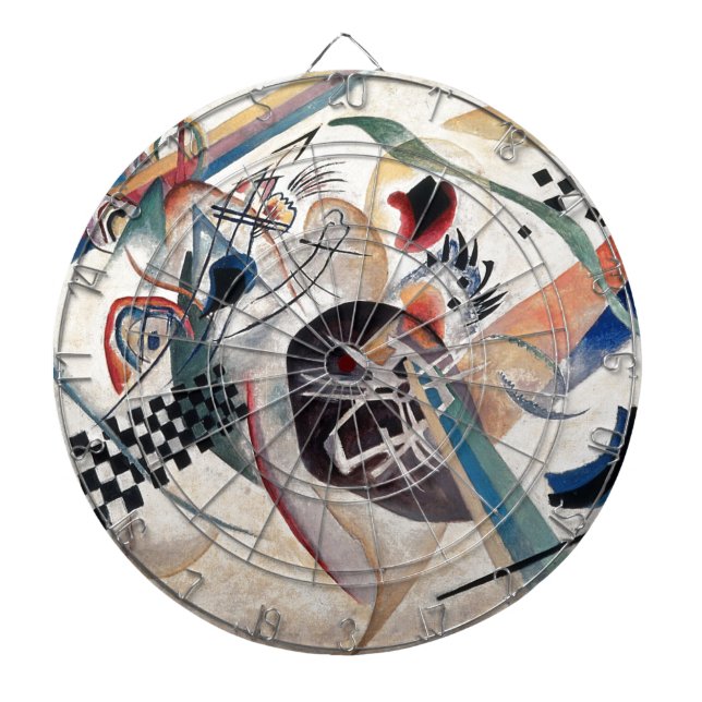 Tabla Dardos Abstrato de composição Kandinsky (Frente)