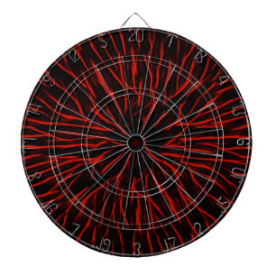 Tabla Dardos Abstrato de Disparador de Fogo Quente Vermelho