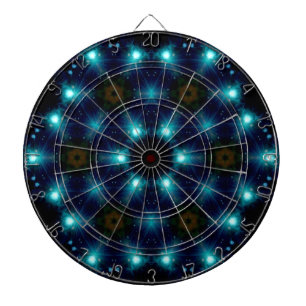 Tabla Dardos Abstrato de luz azul SciFi Galaxy 3
