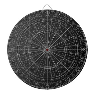 Tabla Dardos Abstrato Geométrico círculo de arte - presente cri