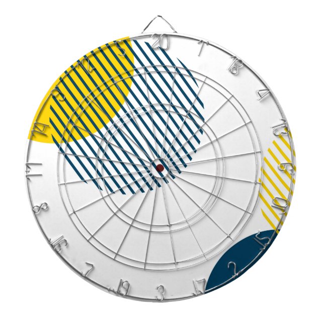 Tabla Dardos Abstrato moderna, simples, mínima, moderna e moder (Frente)