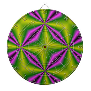 Tabla Dardos abstrato verde roxo Arco-Íris