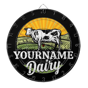 Tabla Dardos ADIÇÃO DENOMINAÇÃO Vaca de Holstein de Fazenda Lát