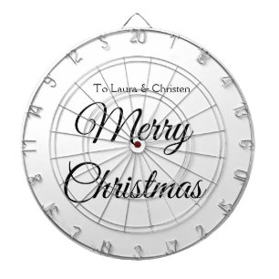 Tabla Dardos Adicione o nome do Feliz Natal texto oferta de fam