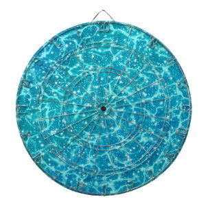 Tabla Dardos Água do mar azul com faíscas