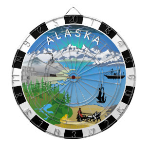 Tabla Dardos Alaska Dartboard, Flag, Alaskan dardos / jogo