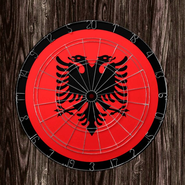 Tabla Dardos Albânia Flag Dartboard & Albanian / conselho de jo (Criador carregado)