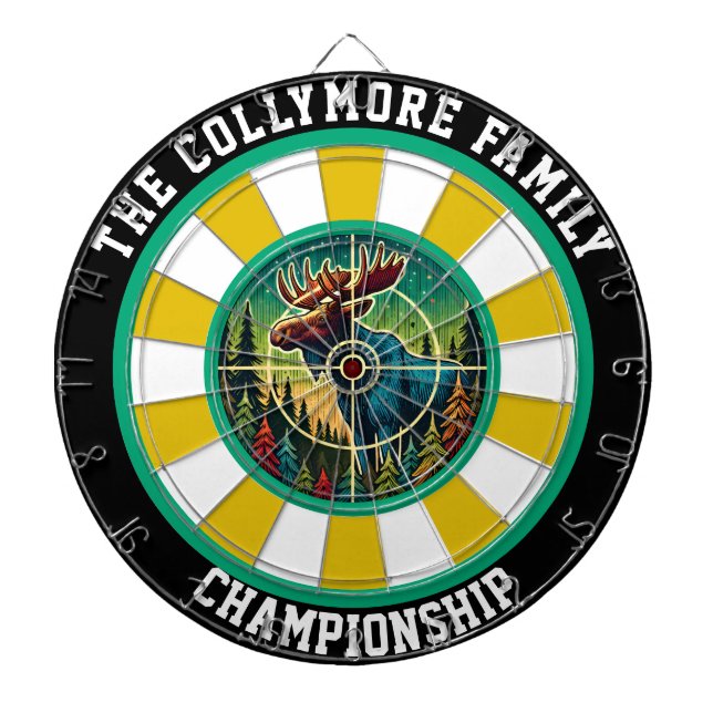 Tabla Dardos Alce Alvo na Floresta Design (Frente)