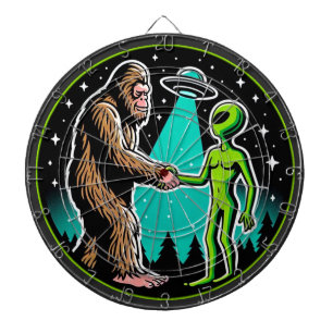 Tabla Dardos Aliança de Alienígena Bigfoot - Engraçado Cryptid