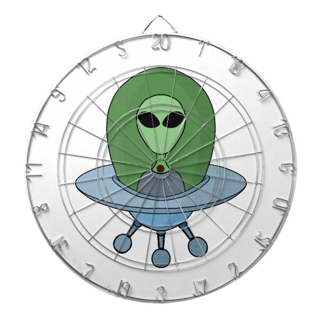 Tabla Dardos Alienígena em sua nave espacial (Frente)