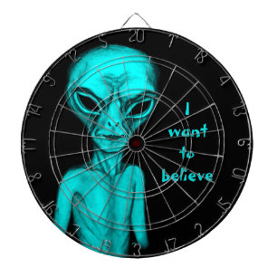 Tabla Dardos Alienígena, eu quero acreditar