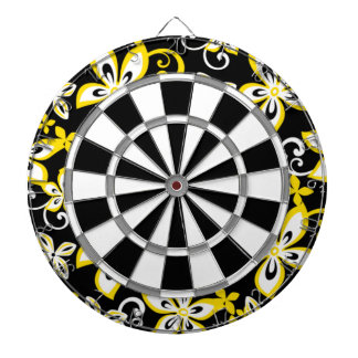 TABLA DARDOS ALOHA HAWAII (PRETO/AMARELO)