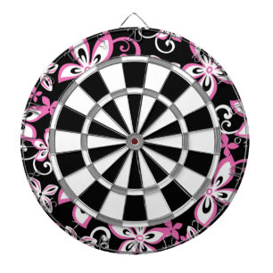 TABLA DARDOS ALOHA HAWAII (PRETO/ROSA)