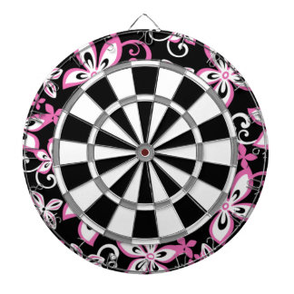 TABLA DARDOS ALOHA HAWAII (PRETO/ROSA)